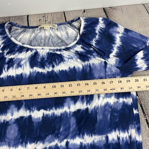 Michael Michael Kors Tie Dye Bell Sleeves w/ Ruffles Pull over round neck Small - Picture 12 of 13